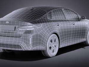 Kia Optima Hybrid 2017 vray Modèle 3D