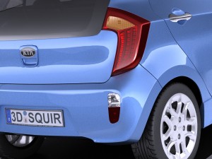 Kia Picanto 5-door 2015 vray Model 3D