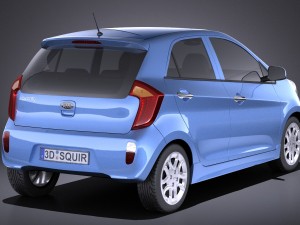 Kia Picanto 5-door 2015 vray Model 3D