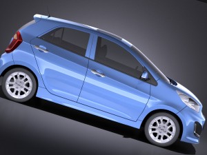 Kia Picanto 5-door 2015 vray Model 3D