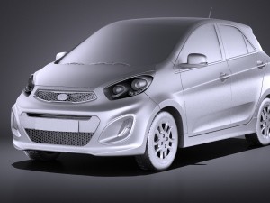 Kia Picanto 5-door 2015 vray Model 3D