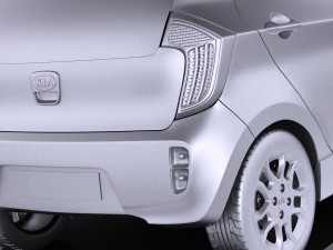 Kia Picanto 5-door 2015 vray Model 3D