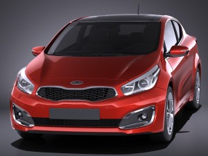 Kia Pro Ceed 2017 vray 3Dモデル