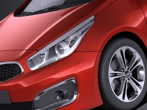 Kia Pro Ceed 2017 vray 3Dモデル