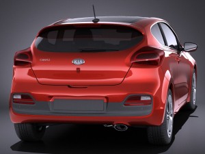 Kia Pro Ceed 2017 vray 3Dモデル