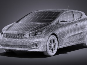 Kia Pro Ceed 2017 vray 3Dモデル