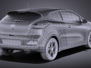 Kia Pro Ceed 2017 vray 3Dモデル