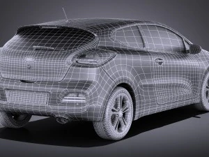 Kia Pro Ceed 2017 vray Modello 3D