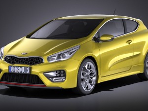 Kia Pro Ceed GT 2017 vray 3D Model