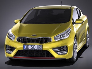 Kia Pro Ceed GT 2017 vray Modelo 3D