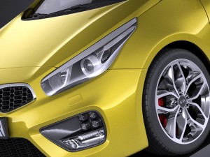 Kia Pro Ceed GT 2017 vray Modelo 3D