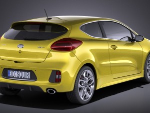 Kia Pro Ceed GT 2017 vray Modelo 3D