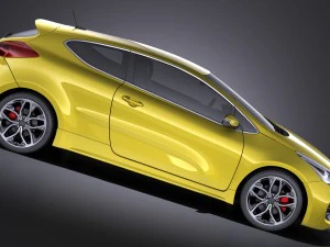 Kia Pro Ceed GT 2017 vray 3D Model