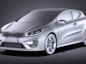 Kia Pro Ceed GT 2017 vray 3D Model