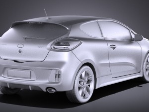 Kia Pro Ceed GT 2017 vray Modelo 3D