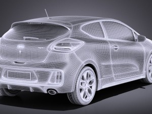Kia Pro Ceed GT 2017 vray Modelo 3D