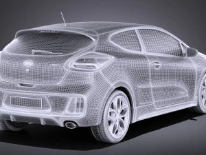 Kia Pro Ceed GT 2017 vray 3D Model