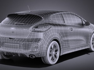 Kia Pro Ceed GT 2017 vray Modelo 3D