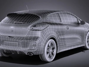 Kia Pro Ceed GT 2017 vray 3D Model