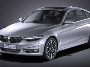 bmw 3 gt f34 2017 3D Model