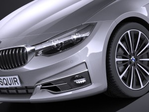 bmw 3 gt f34 2017 Model 3D