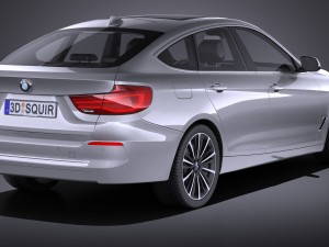 bmw 3 gt f34 2017 Model 3D