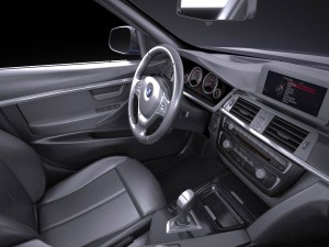 bmw 3 gt f34 2017 Model 3D