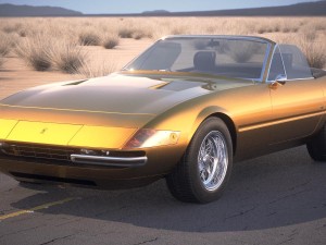 Ferrari Daytona Spider 1968-1973 3D Model