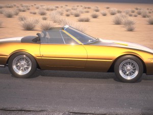 Ferrari Daytona Spider 1968-1973 3D Model