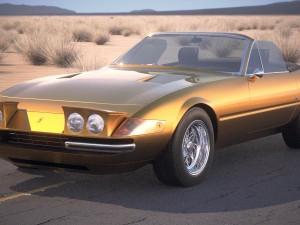 Ferrari Daytona Spider 1968-1973 3D Model