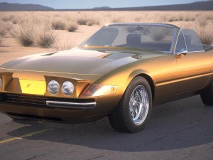 Ferrari Daytona Spider 1968-1973 3D Model