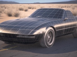 Ferrari Daytona Spider 1968-1973 3D Model