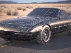 Ferrari Daytona Spider 1968-1973 3D Model