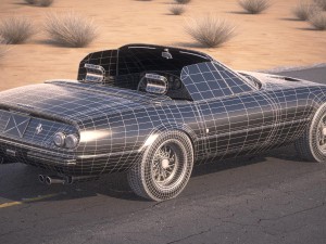 Ferrari Daytona Spider 1968-1973 3D Model
