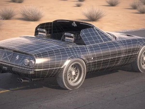 Ferrari Daytona Spider 1968-1973 3D Model