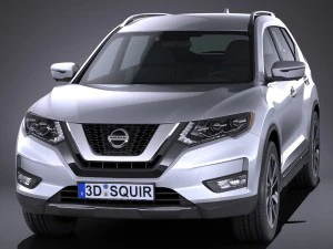 Nissan X-trail 2017 3D Model