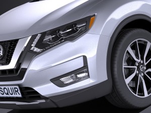 Nissan X-trail 2017 3D Модель