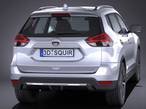Nissan X-trail 2017 3D Модель