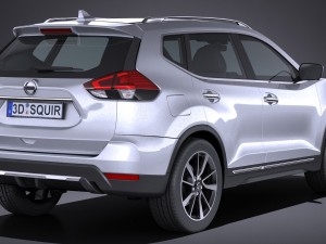 Nissan X-trail 2017 3D Модель