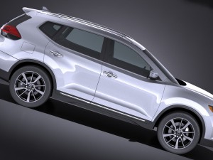 Nissan X-trail 2017 3D Модель