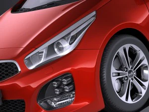 Kia Pro Ceed GT-line 2017 vray 3D Model