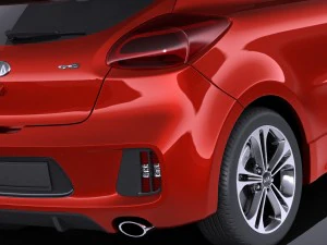 Kia Pro Ceed GT-line 2017 vray 3D Model
