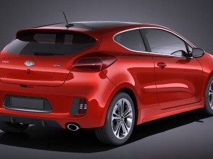 Kia Pro Ceed GT-line 2017 vray Model 3D