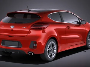 Kia Pro Ceed GT-line 2017 vray 3D Model