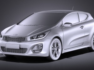 Kia Pro Ceed GT-line 2017 vray Model 3D