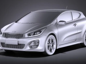 Kia Pro Ceed GT-line 2017 vray 3D Model
