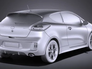 Kia Pro Ceed GT-line 2017 vray 3D Model