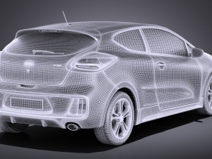 Kia Pro Ceed GT-line 2017 vray Model 3D