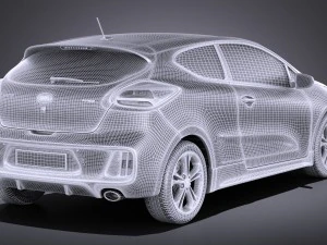 Kia Pro Ceed GT-line 2017 vray 3D Model