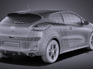 Kia Pro Ceed GT-line 2017 vray Model 3D